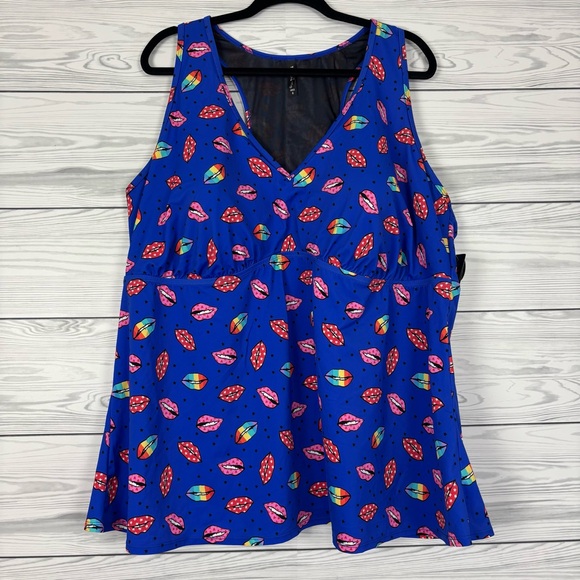 torrid Other - Torrid Active Swim Top Wire-Free Lightly Lined Full Coverage Size 6X NWT